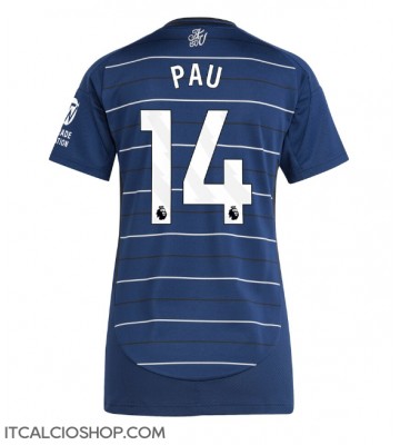 Aston Villa Pau Torres #14 Terza Maglia Femmina 2024-25 Manica Corta